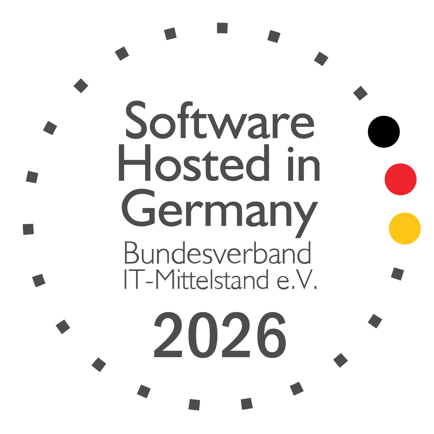 Zertifikat Software Hosted in Germany